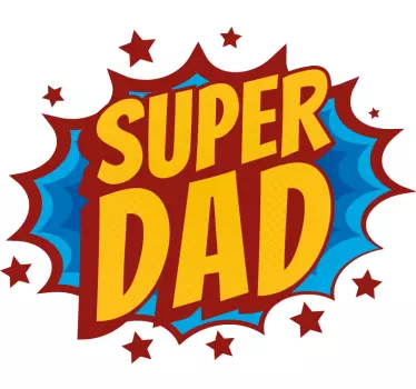 Super far komisk boble fars dag t -shirt - TenStickers