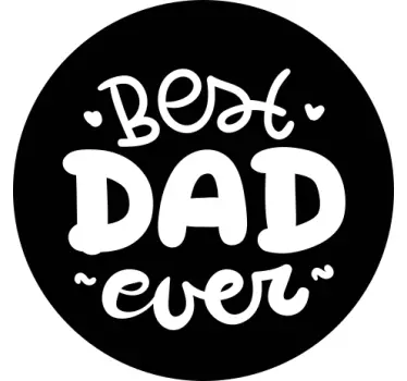 Bedste far nogensinde i boblende far og søn matchende skjorter - TenStickers