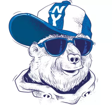 Original t-shirt cool monkey i solbriller - TenStickers