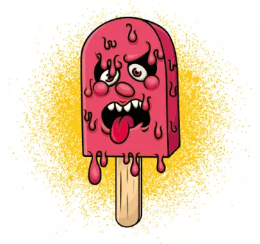 Børnet-shirt med monster isdessert - TenStickers