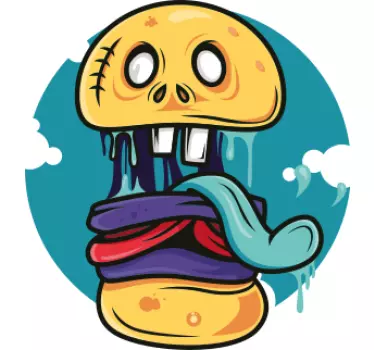 T-shirt til børn med legesyg kraniumfigur - TenStickers