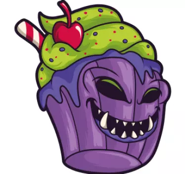 Overrasket kageudtryk t-shirt til børn - TenStickers