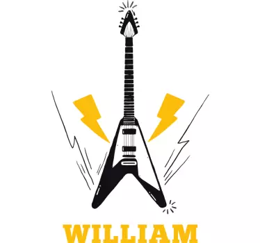 Brugerdefineret elektrisk guitar original t-shirt - TenStickers
