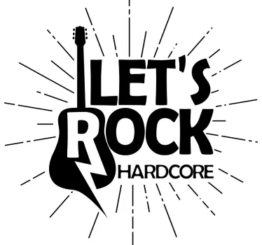 Original t-shirt let’s rock t-shirt - TenStickers