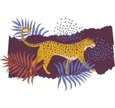 Original t-shirt charmerende leopard skov stil - TenStickers