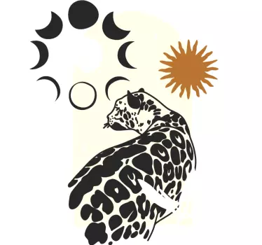 Original t-shirt leopard himmelmønster - TenStickers