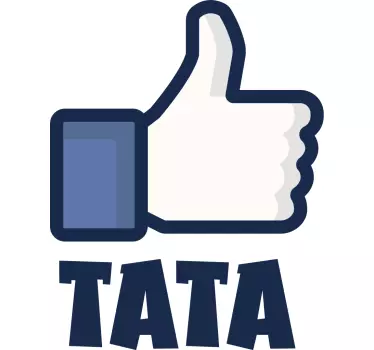 Tommelfinger op som far og søn matchende skjorter - TenStickers