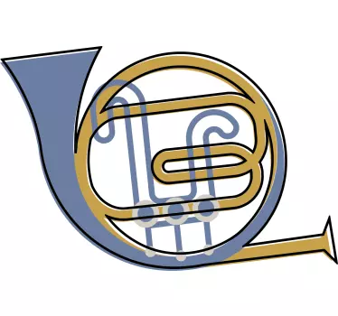 Musikalsk horn symbol original t-shirt - TenStickers