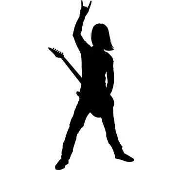 Original t-shirt i modig rockerpose - TenStickers
