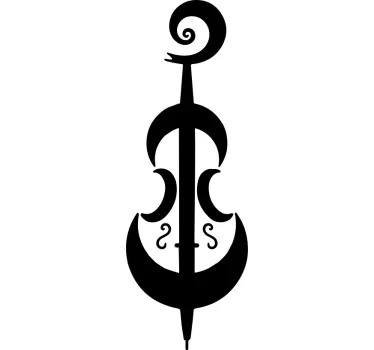 Original t-shirt med musikalsk instrument symbol - TenStickers