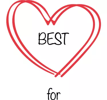 Bedste venner for evigt t-shirt - TenStickers