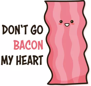 Bacon og stegning matchende skjorter til par - TenStickers