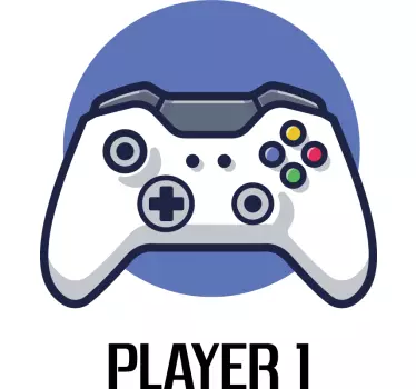 Player 1 & 2 far og søn matchende tøj t shirt - TenStickers