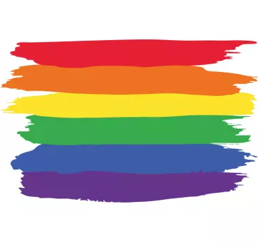 Regnbue farve striber original t-shirt - TenStickers
