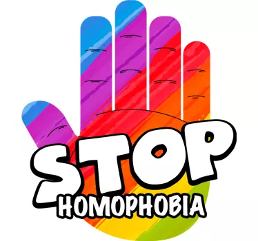 Stop homofobi besked original t-shirt - TenStickers