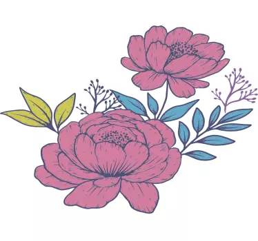 T-shirt til børn med blomstrende skønhed - TenStickers