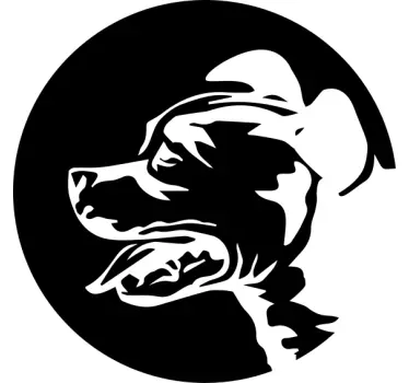 Original t-shirt hundesilhuet outline - TenStickers