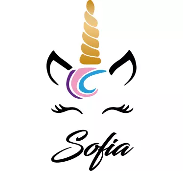 Baby t-shirt sød personlig unicorn - TenStickers