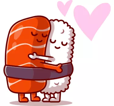 Sushi kram matchende sæt matchende skjorter til par - TenStickers