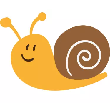 Tegneserie snegle børneskjorte - TenStickers