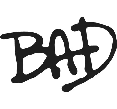 Dårlig rød michael jackson t-shirt - TenStickers