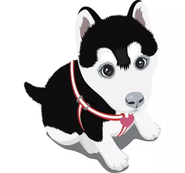 Husky hvalp original t-shirt - TenStickers