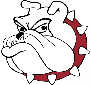 Bulldog tegneserie t-shirt - TenStickers
