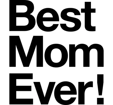 Bedste mors dag t-shirt - TenStickers