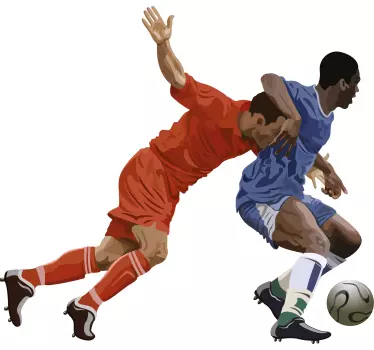 Original t-shirt med sportslig action illustration - TenStickers