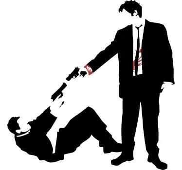 Original t-shirt dramatisk møde scene - TenStickers