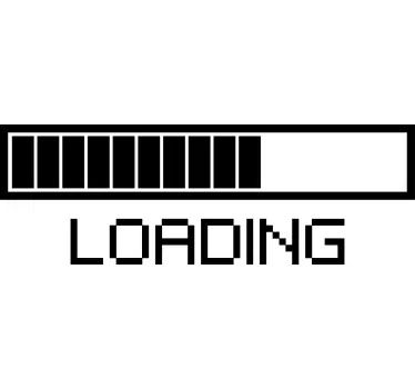 T-shirt til børn med loading progress grafik - TenStickers