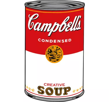 Campbell suppe t-shirt - TenStickers