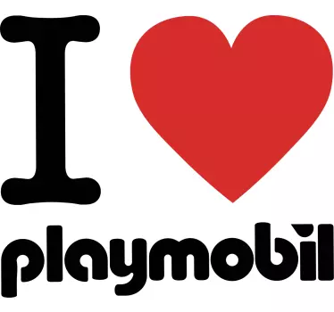 Elsker playmobil t-shirt - TenStickers
