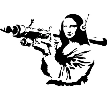 Original t-shirt i mona lisa inspireret stil - TenStickers
