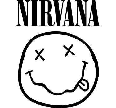 T-shirt med logo i nirvana - TenStickers