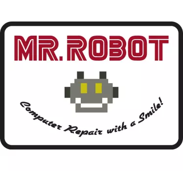 Original t-shirt mr. robot repareringsguide - TenStickers