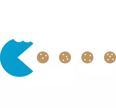 Original t-shirt farverig cookie monster - TenStickers