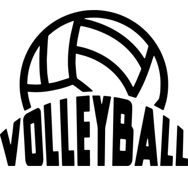 Original t-shirt stilfuldt volleyball tøj - TenStickers