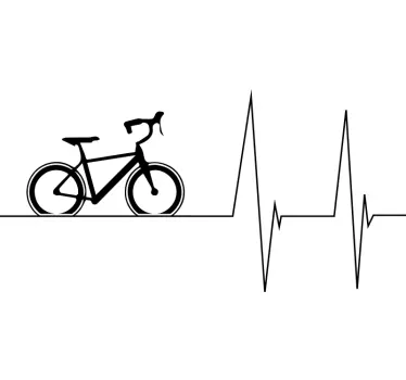 Original t-shirt cykelpassion hjertebat - TenStickers