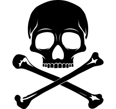 Original t-shirt dødningehoved og korse - TenStickers
