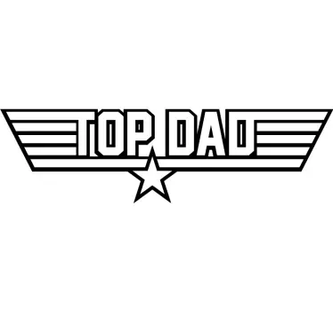 Top far og søn matchende tøj t shirt - TenStickers