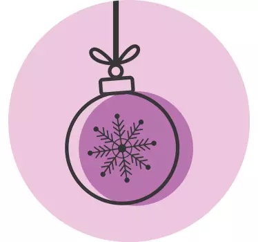Hoodie med snefnug julepynt - TenStickers