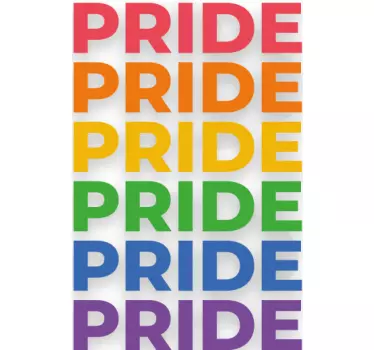 Pride måned symbol regnbue med sky t-shirt - TenStickers