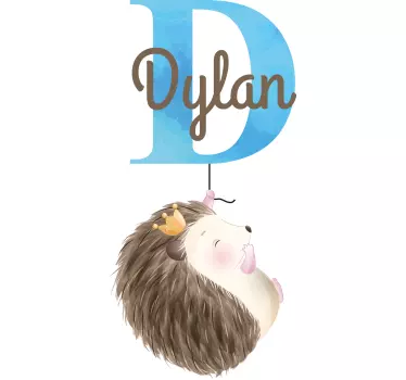 Baby t-shirt dylan med pindsvinekrone - TenStickers