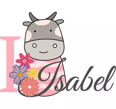 Baby t-shirt jeg elsker isabel - TenStickers