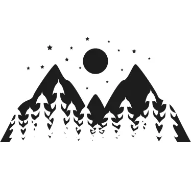 T-shirt til børn med bjerglandskab - TenStickers
