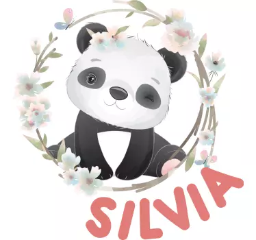 Baby t-shirt sødt panda sæt - TenStickers