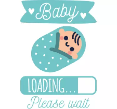 Original baby loading baby t-shirt - TenStickers