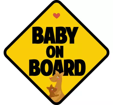 Design om bord baby t-shirt - TenStickers