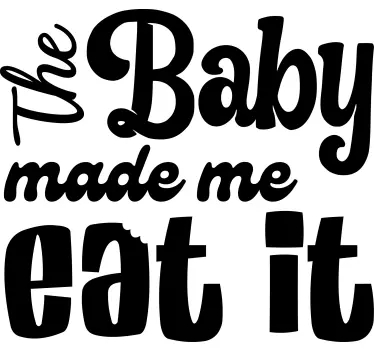Sjove udsagn t-shirt til baby - TenStickers